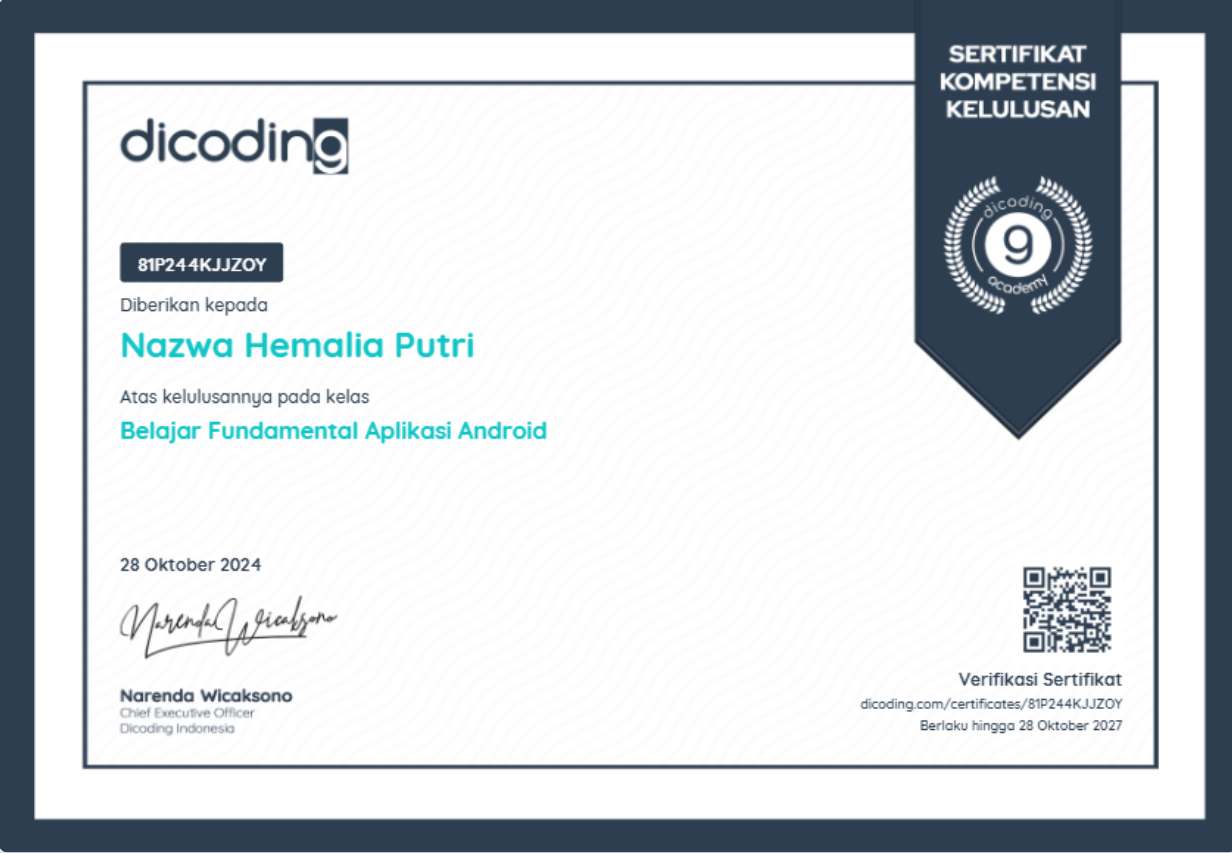 Android Fund Cert